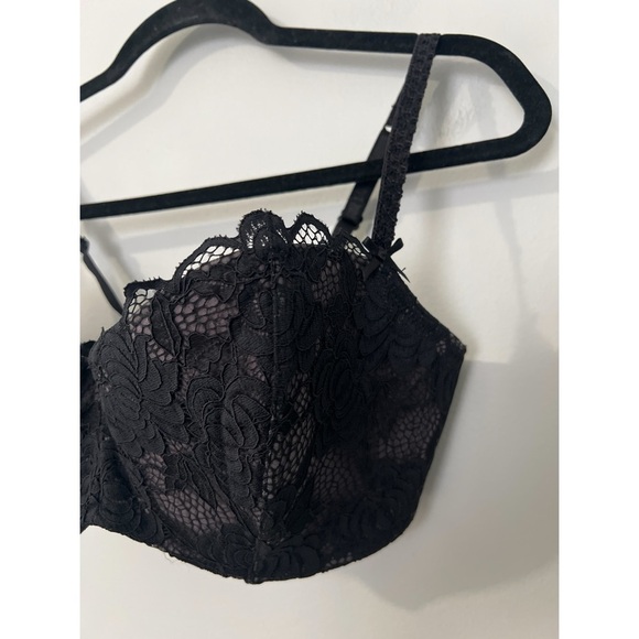 Adore Me Bra Women’s 36DDD Black Gray Lace Padded Underwire - Picture 10 of 14